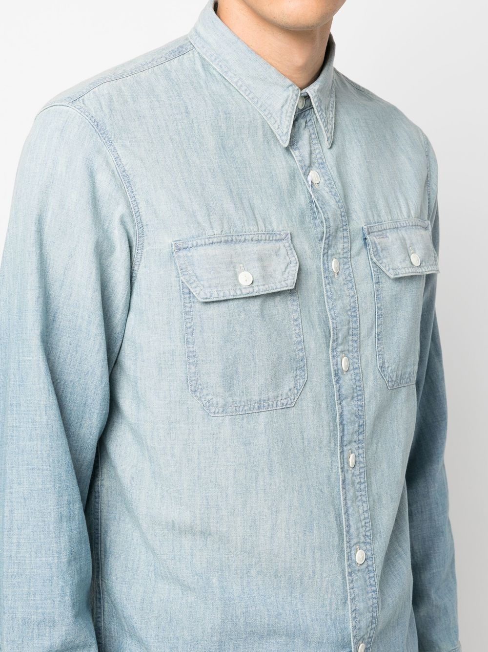 Illinois button-up denim shirt - 5