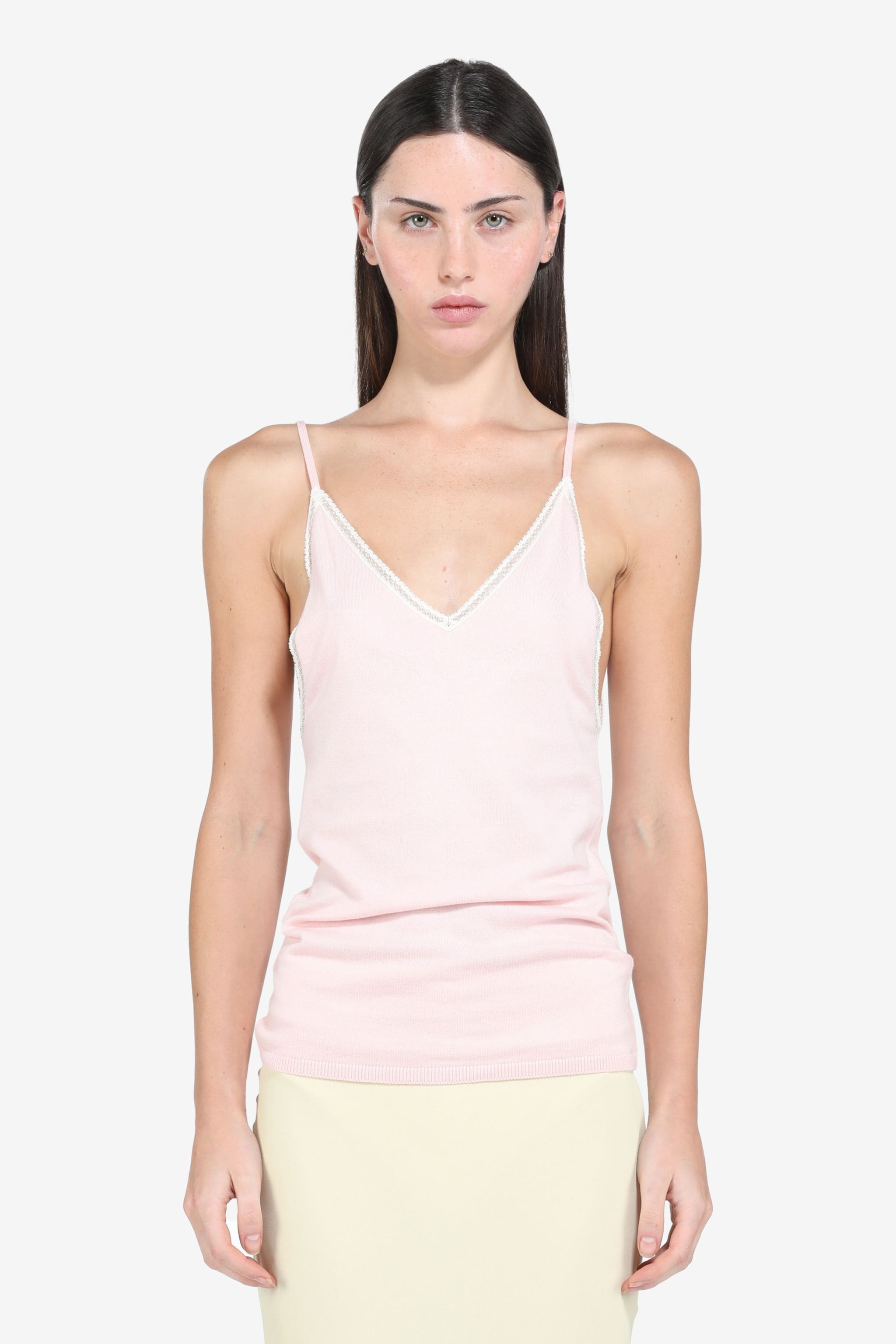 LACE-TRIM TANK TOP - 1