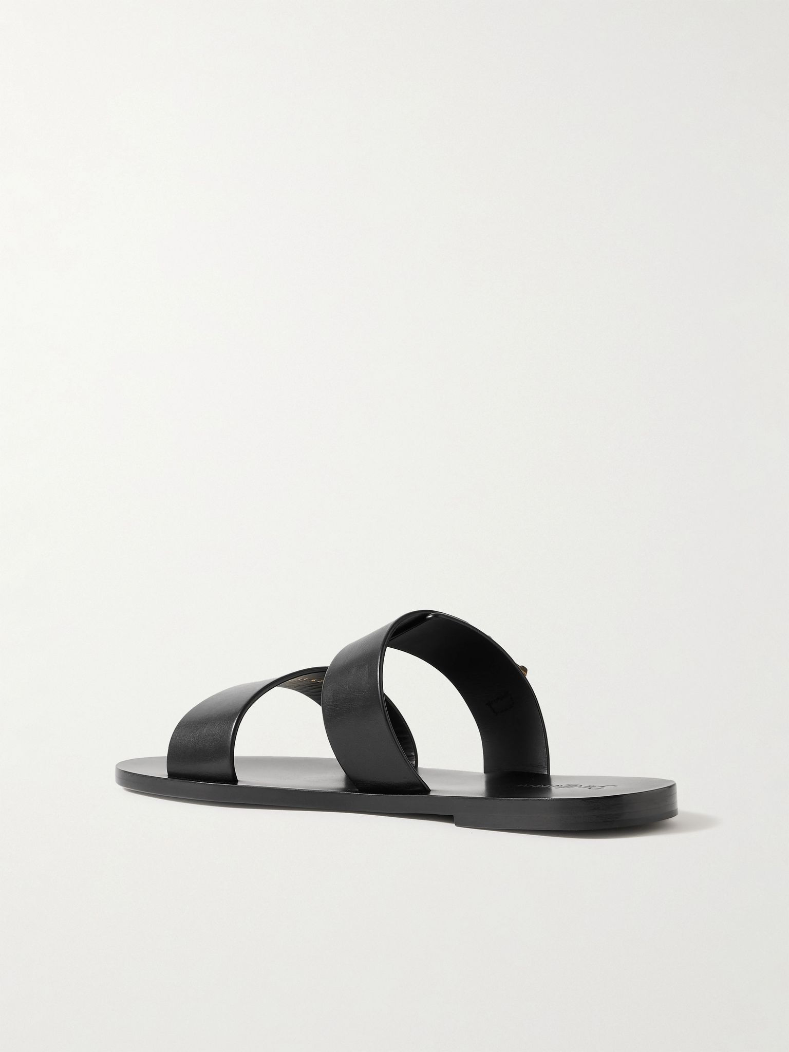 Ios Buckled Leather Sandals Black - 3