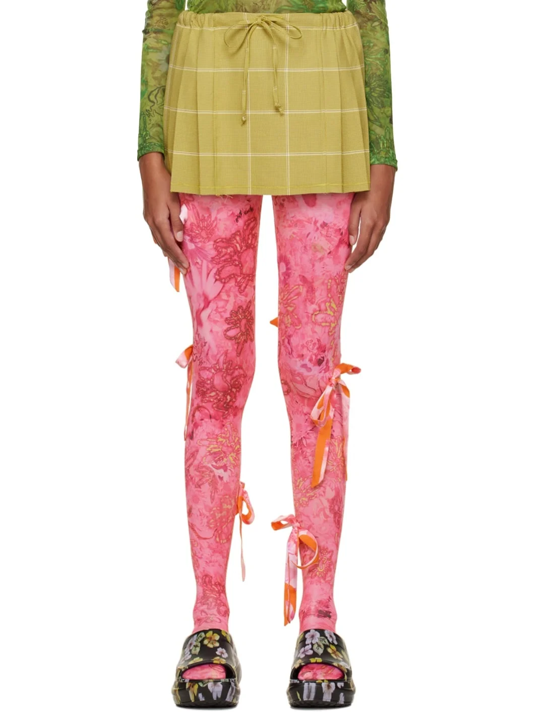 Green Thistle Miniskirt - 1