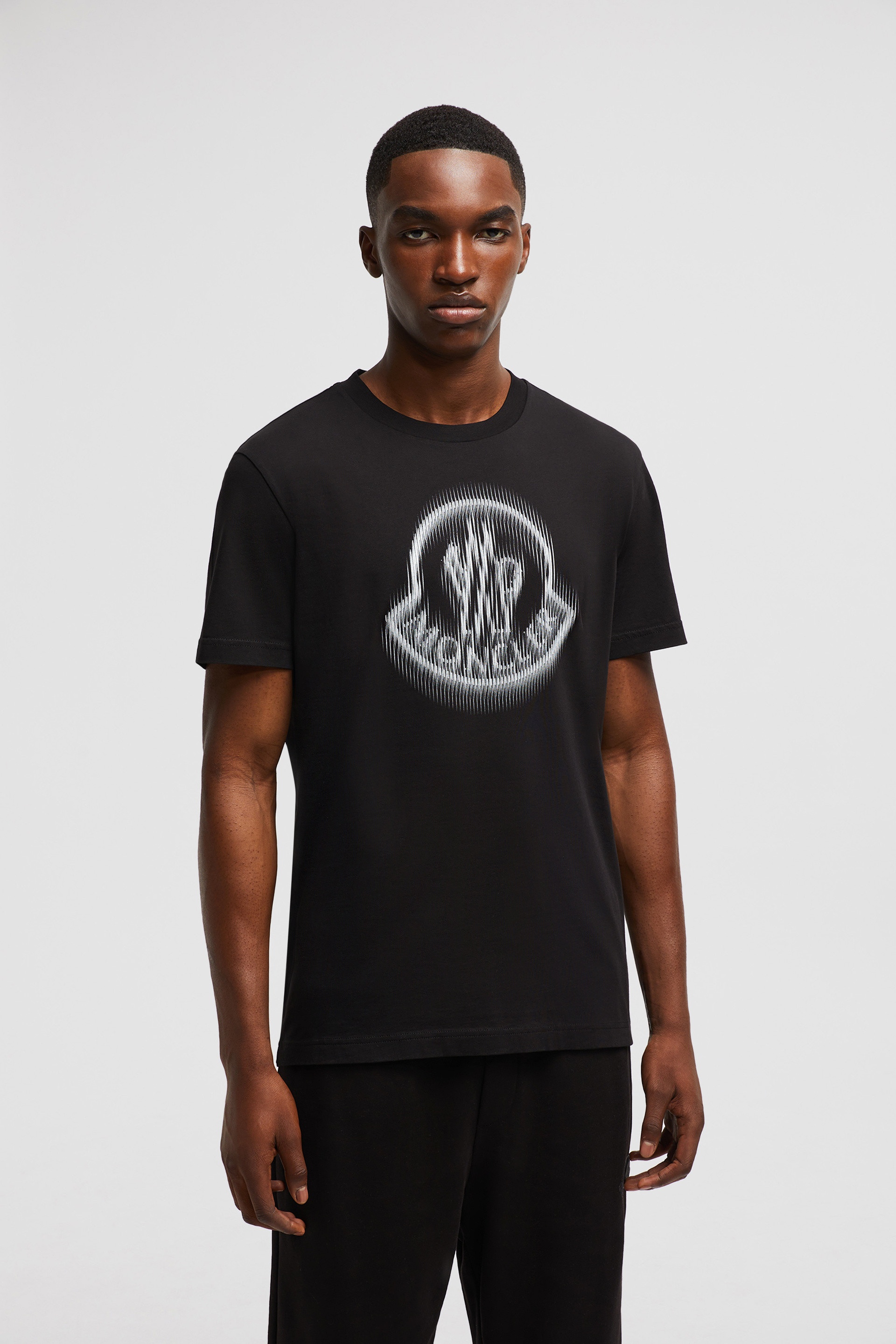 Blurred Logo Cotton T-Shirt - 3