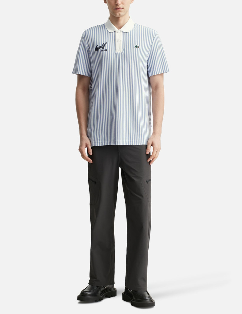 LACOSTE MEN'S THERMO-REGULATING STRIPED GOLF POLO outlook