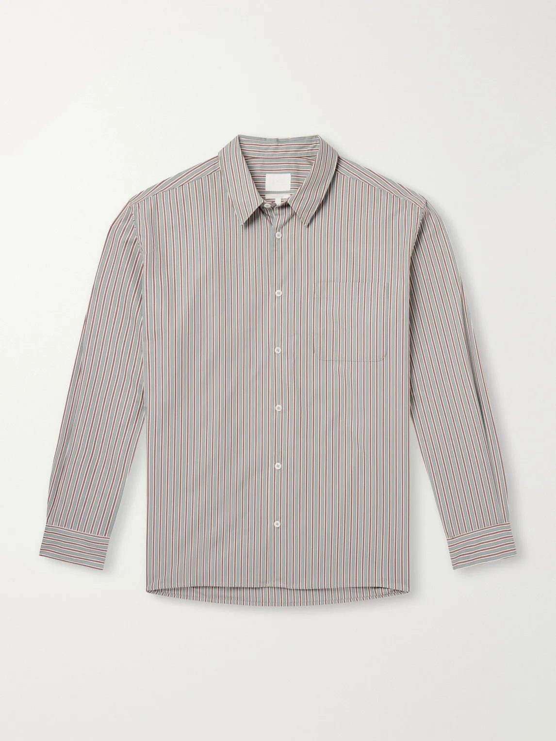 Malo Striped Cotton-Poplin Shirt - 1