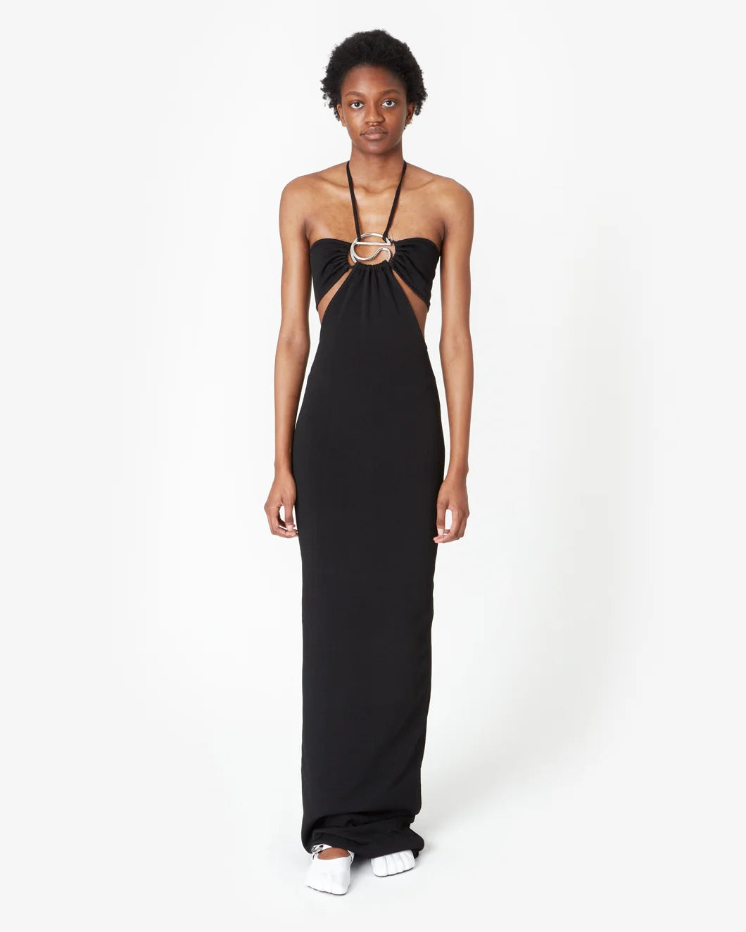 KNITTED HALTER DRESS - 2
