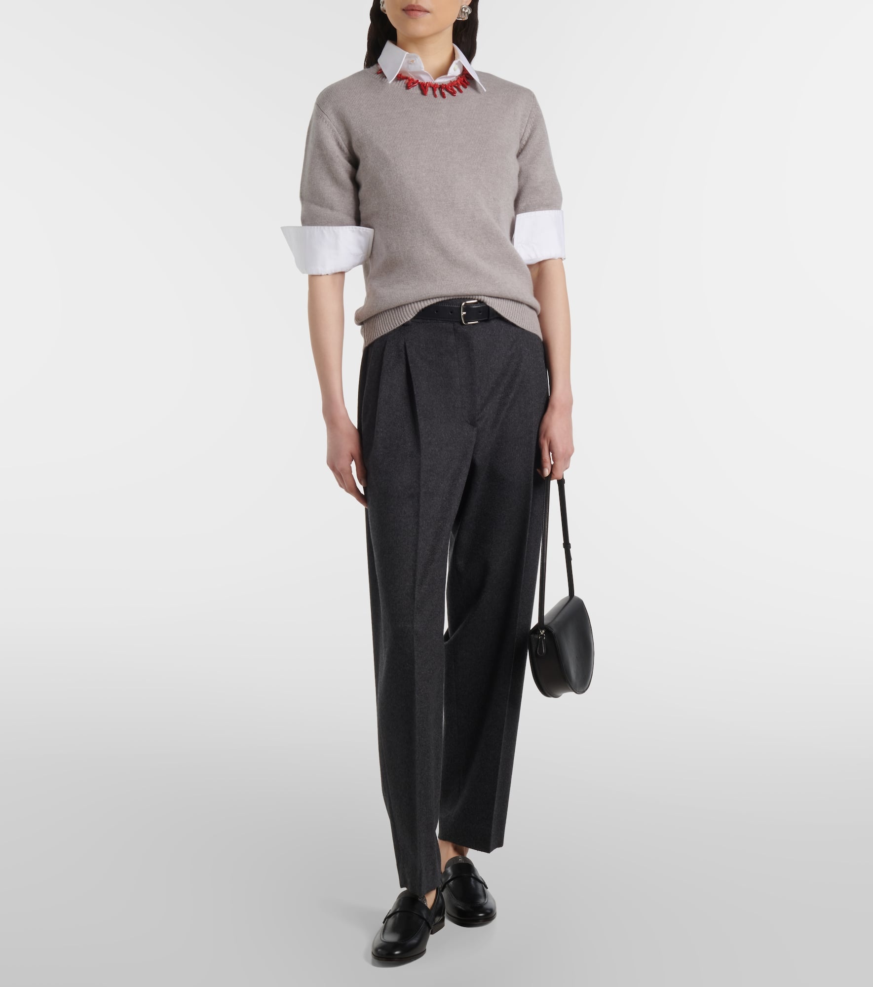 Lura knitted cashmere T-shirt - 2