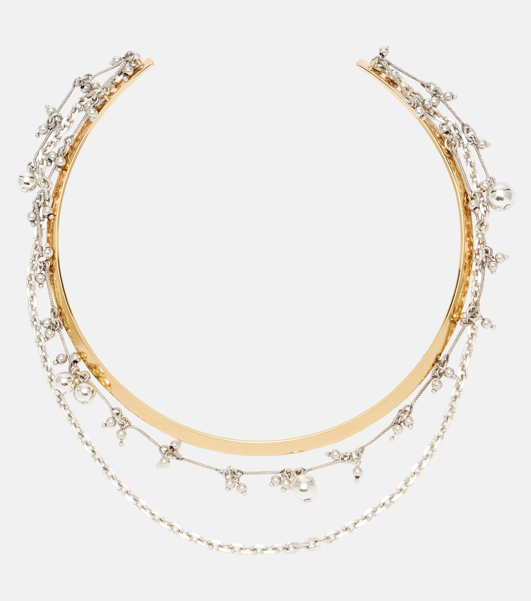Embellished chain necklace - 1