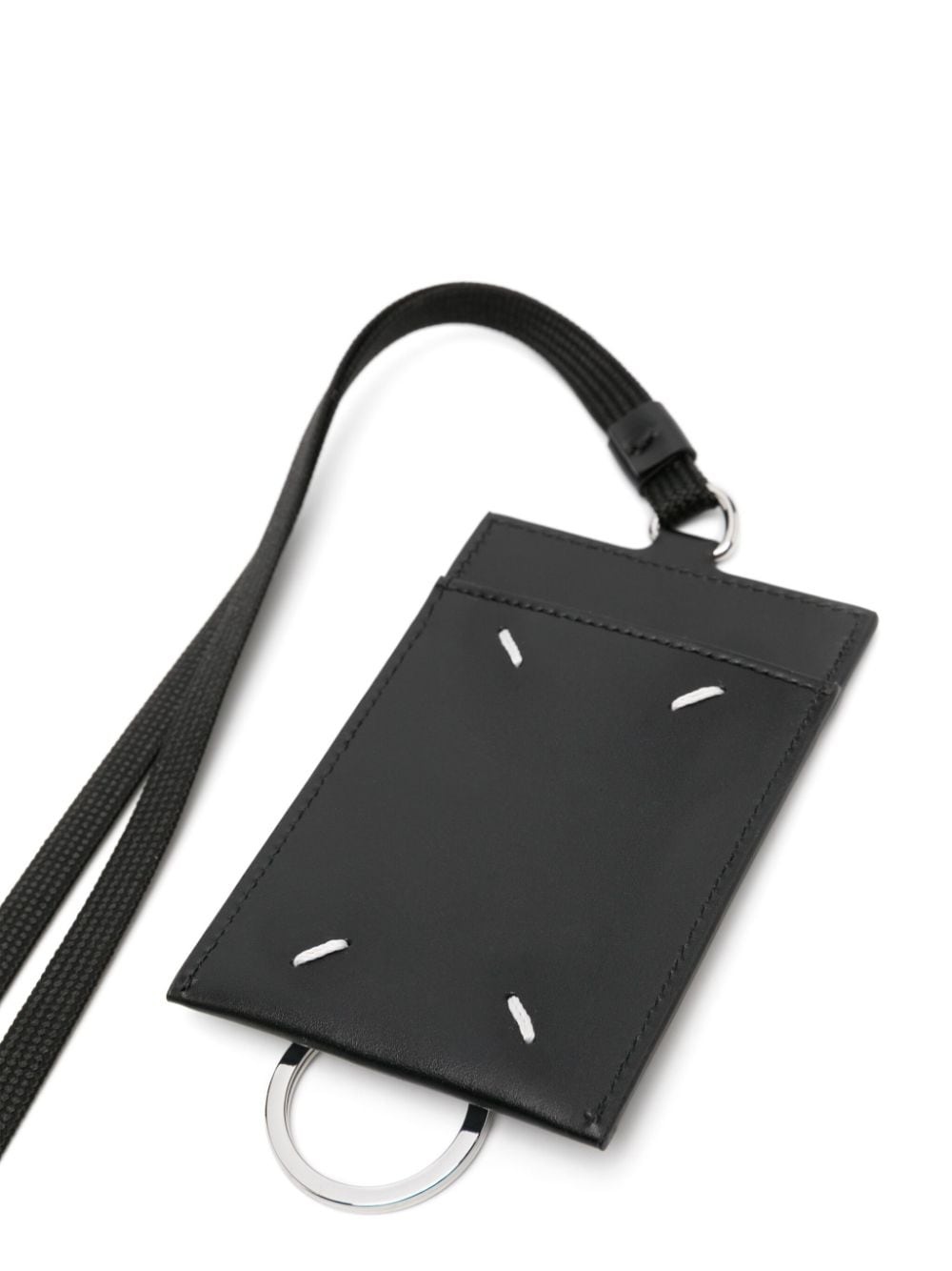 logo-print leather cardholder - 2