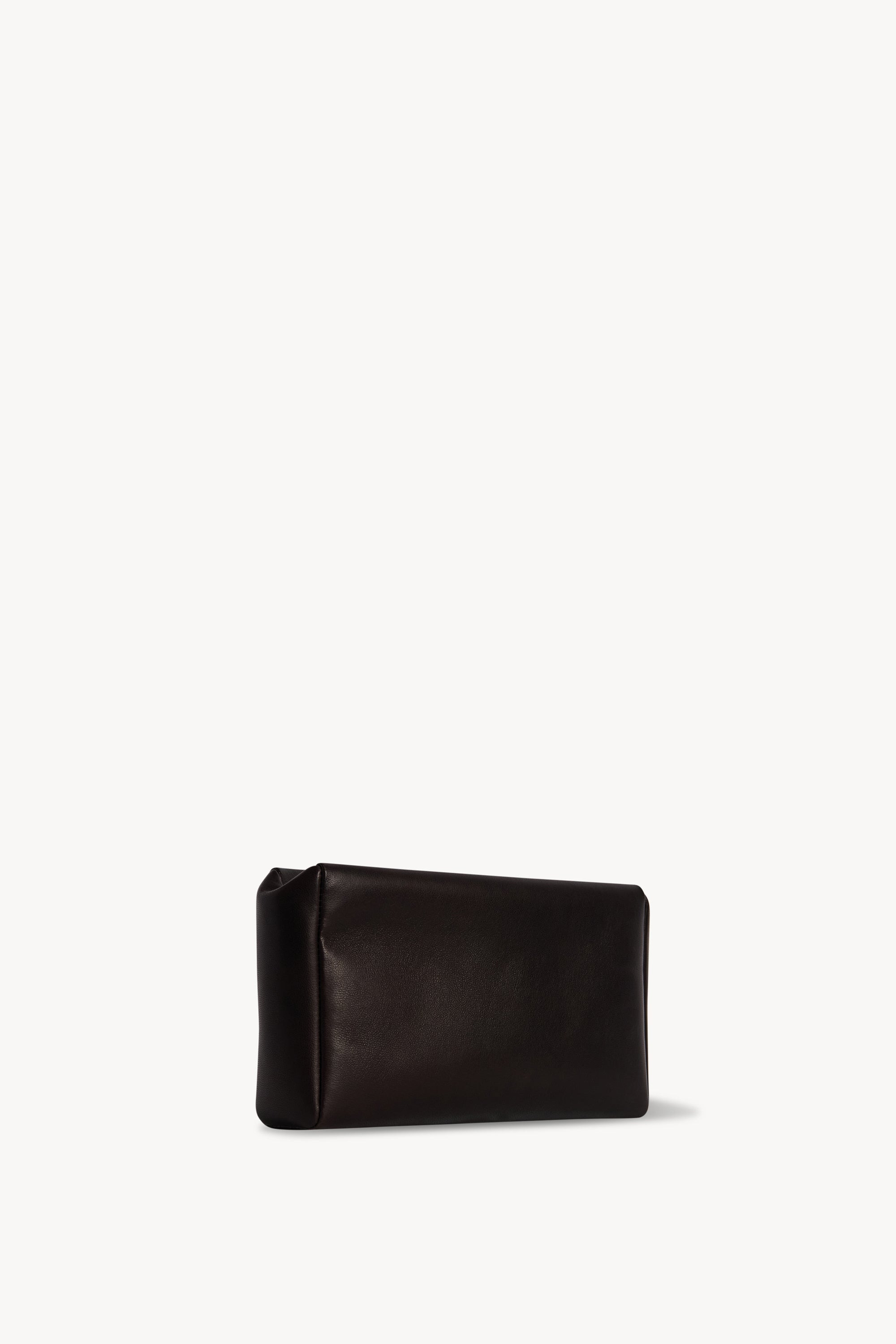 Squared Compact Clutch Bag in Leather - 2