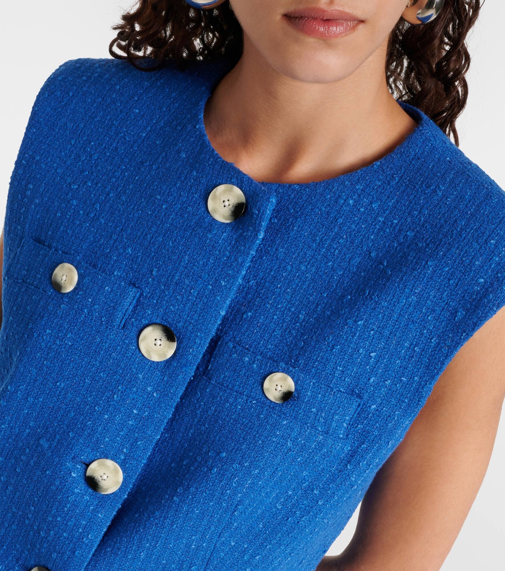 Tamara cotton-blend tweed vest - 4