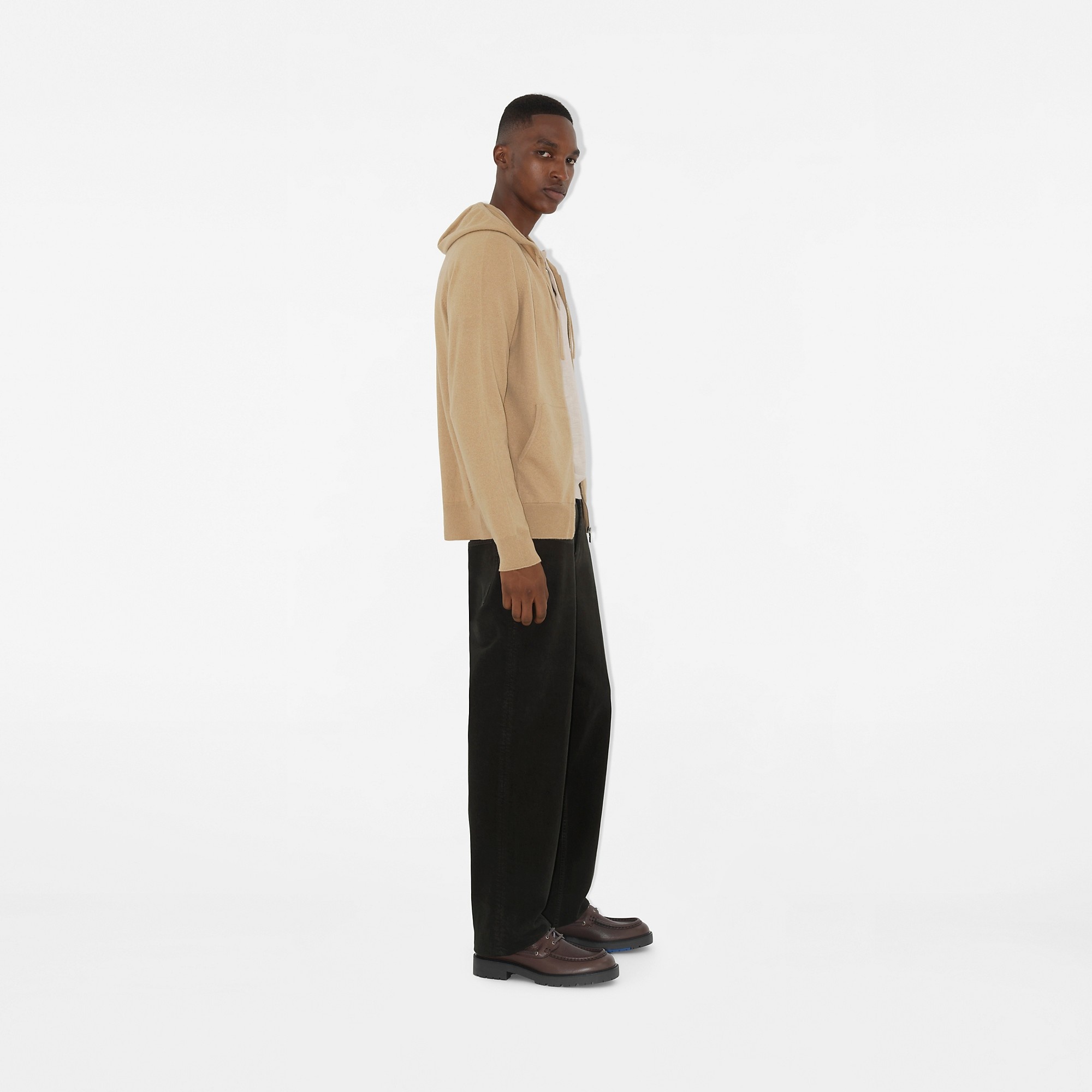 Cashmere Blend Zip Hoodie - 3