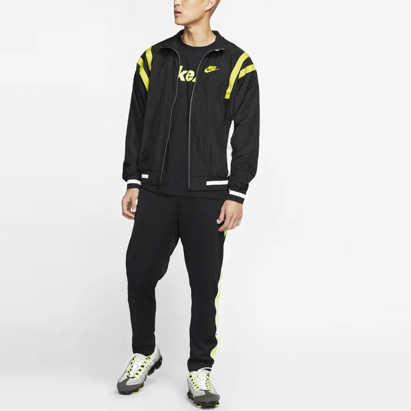 Nike Sportswear Contrasting Colors Sports Woven Logo Jacket Black CJ4922-010 3