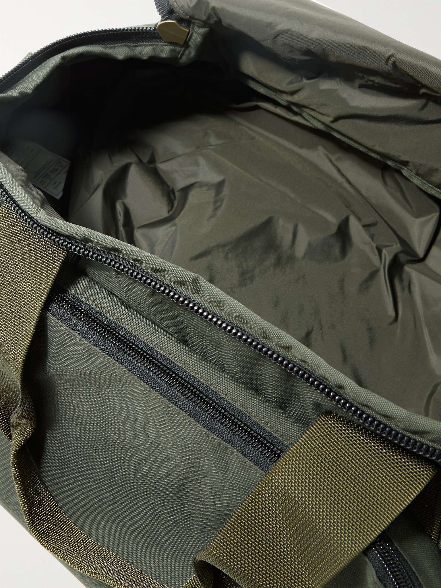 Leather-Trimmed Nylon Duffle Bag - 3