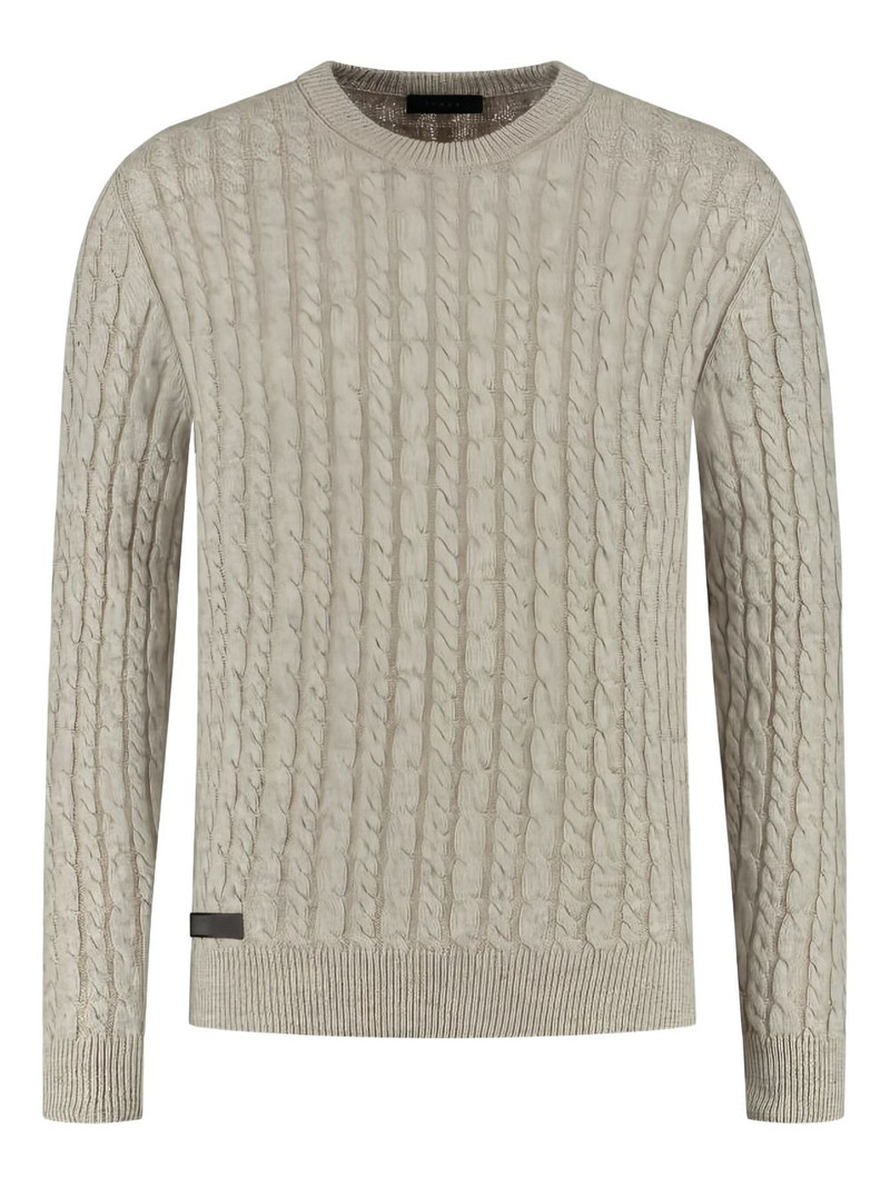 cable-knit sweater 1