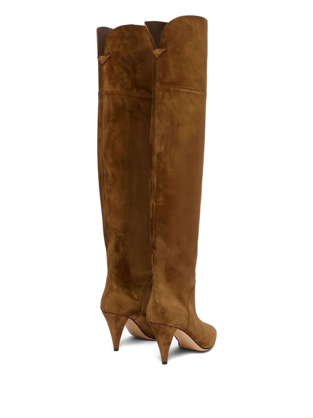 120MM suede calfskin high-heeled boots - 4
