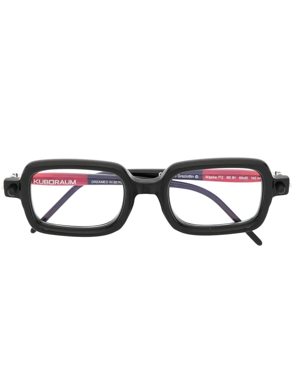 square-frame glasses - 1