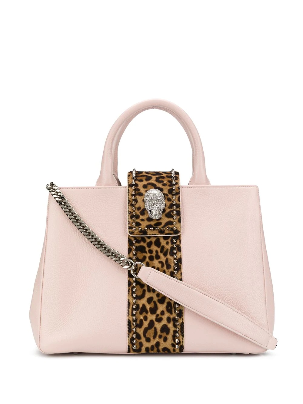 leopard trim tote - 1