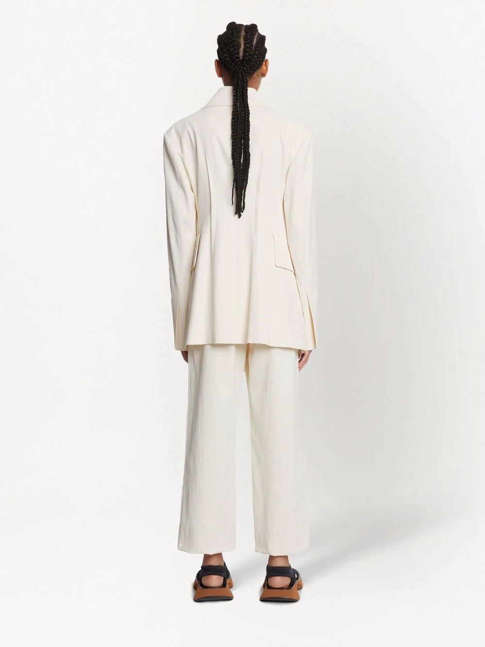 midweight linen blazer - 3