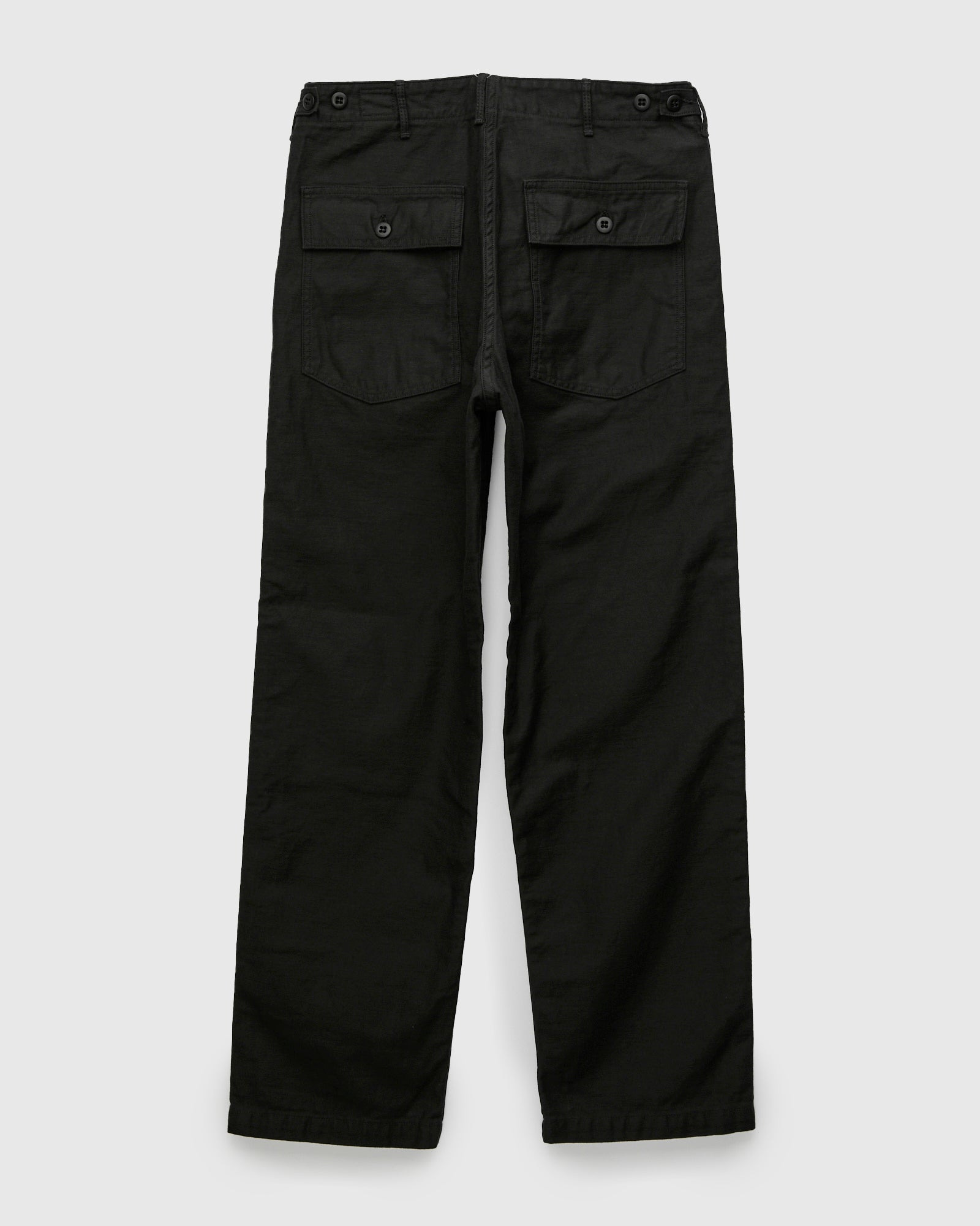 Straight Fit Fatigue Pants in Black - 2