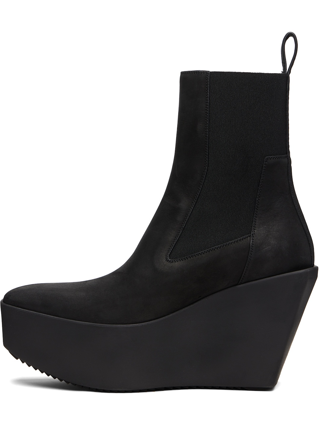 Black Concordians Sliver Platform Beatle Chelsea Boots - 3