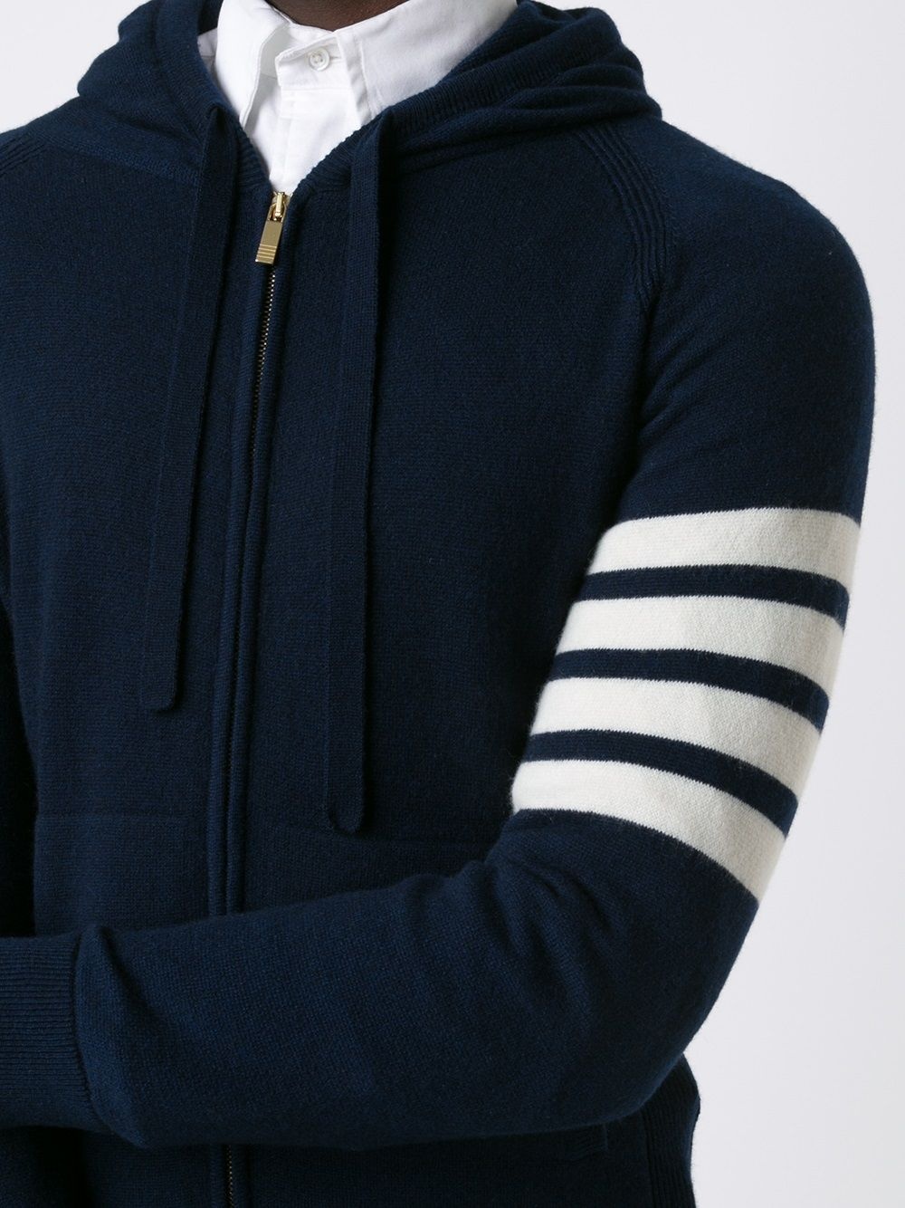 knitted zip hoodie - 5