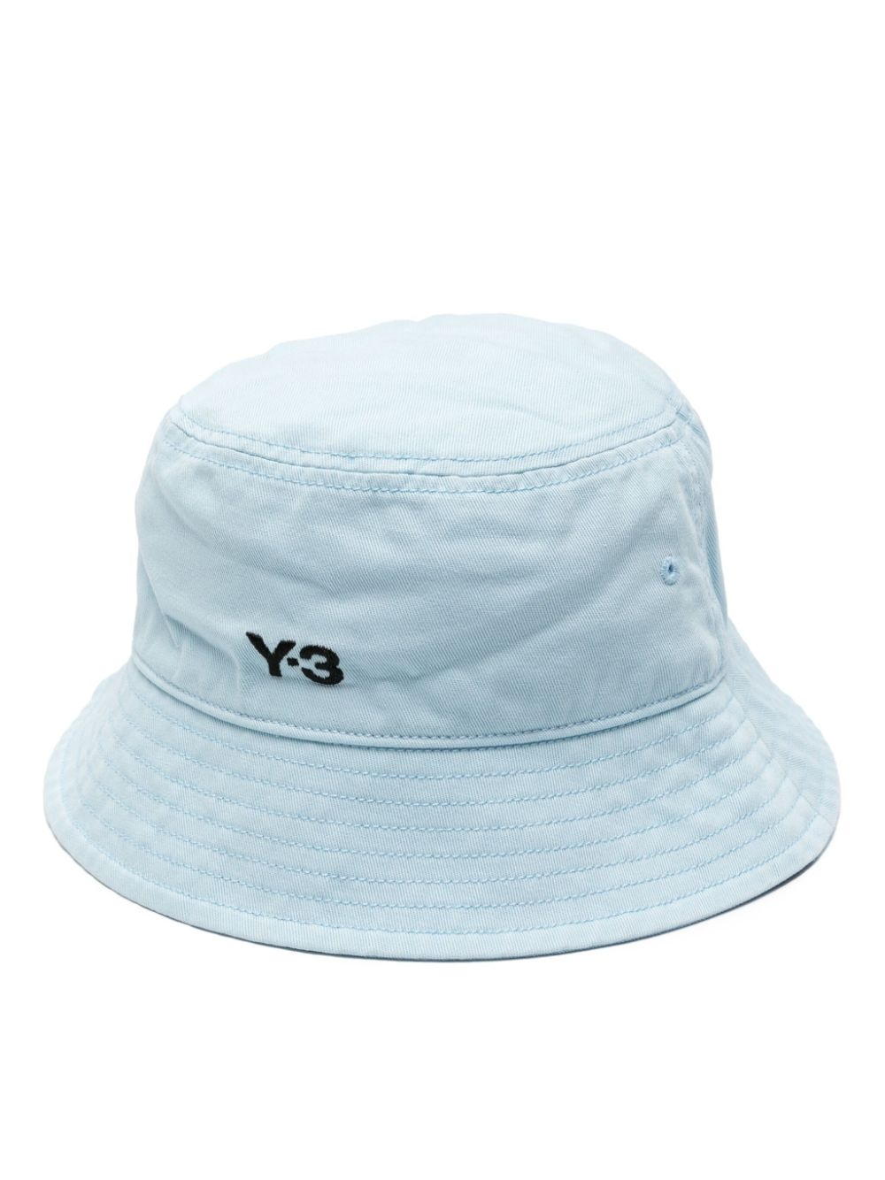 embroidered-logo cotton bucket hat - 1