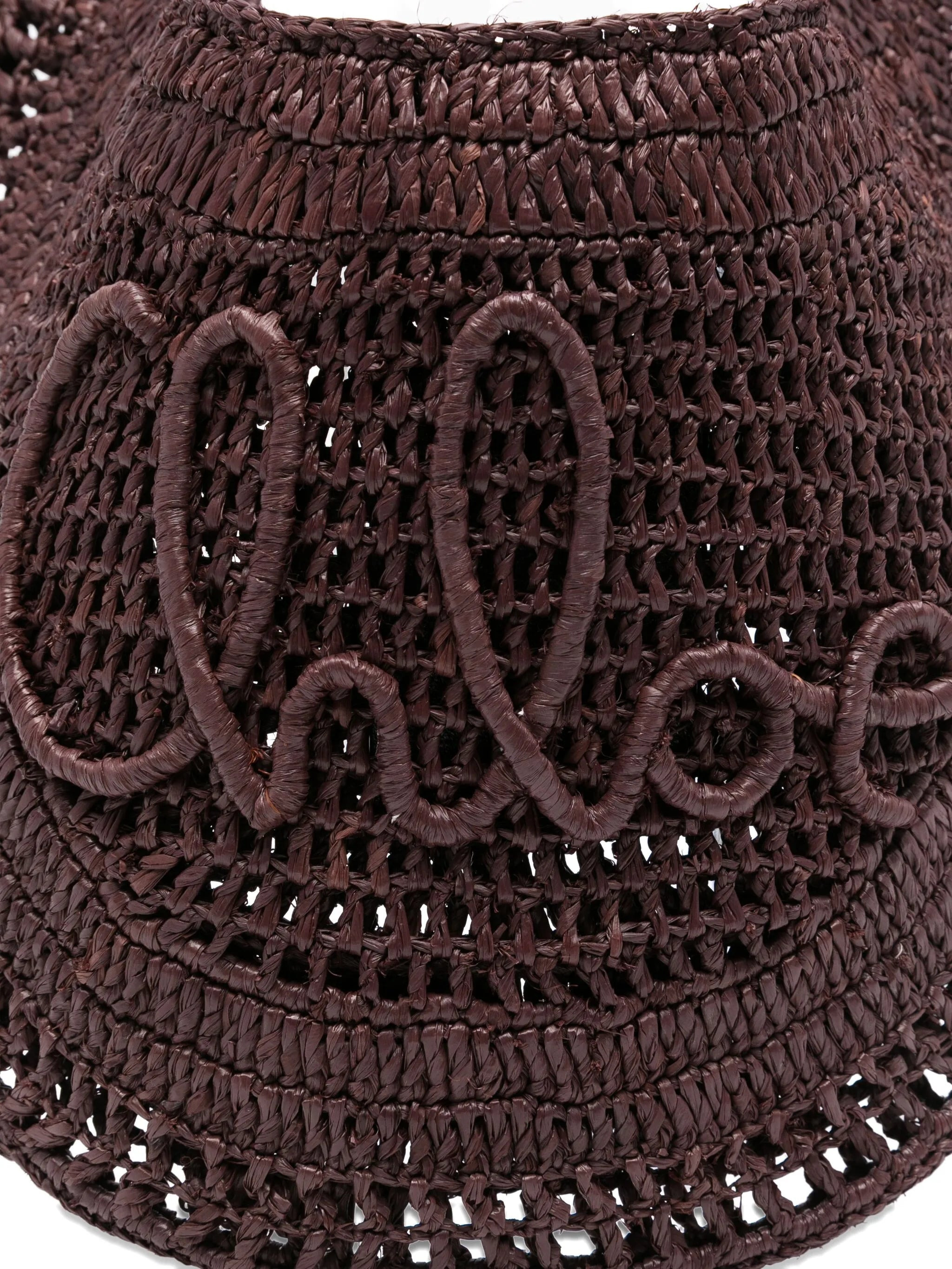 Banana raffia tote bag - 4