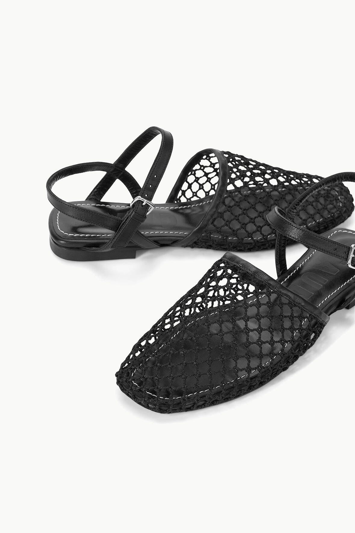 STAUD RETE SANDAL BLACK NETTING - 3