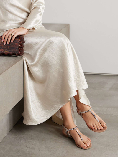 AQUAZZURA Almost Bare crystal-embellished PVC sandals outlook