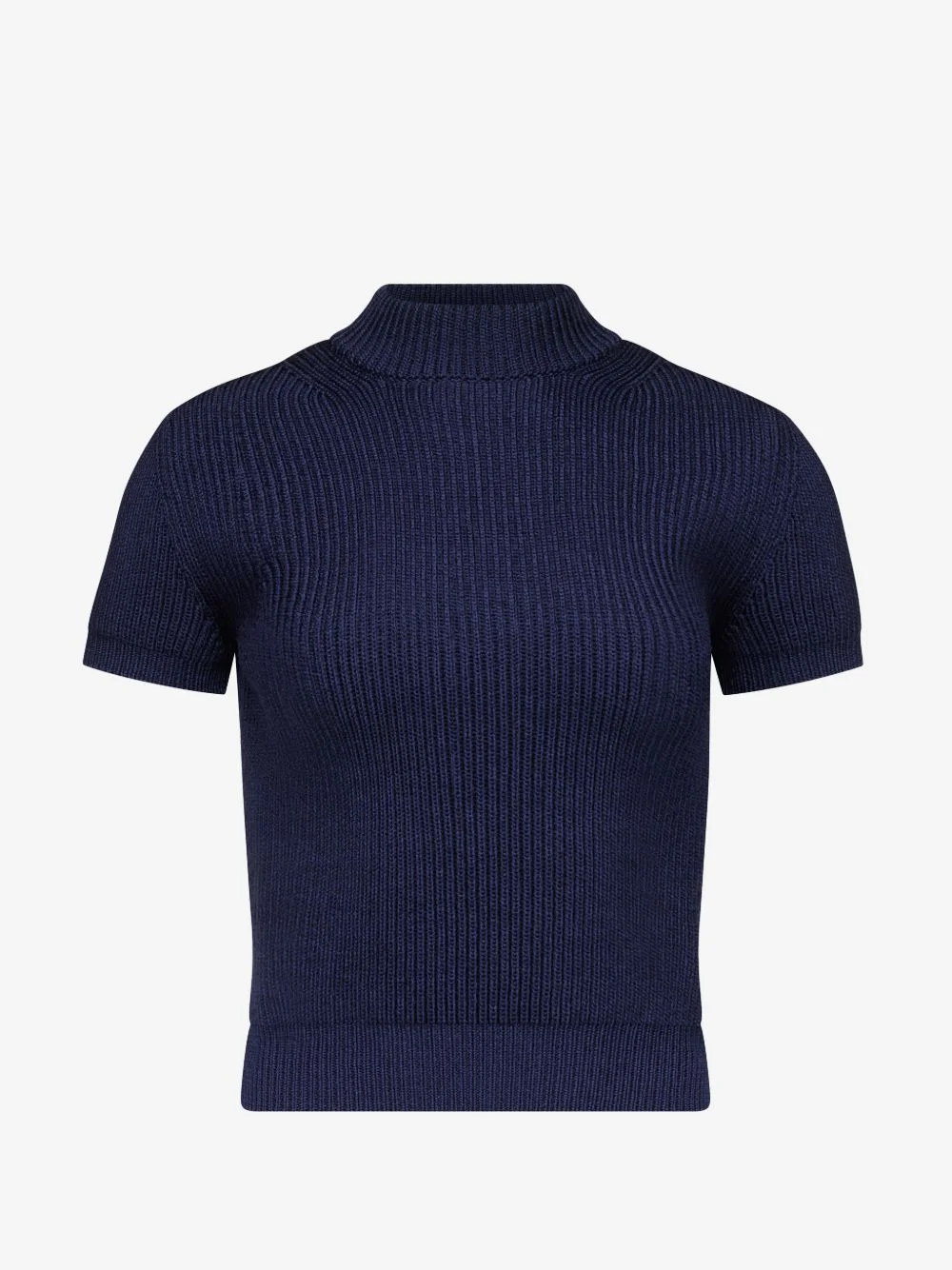 Reversable Case FFORME ribbed-knit short-sleeve top - FF00759KN2617 | REVERSIBLE