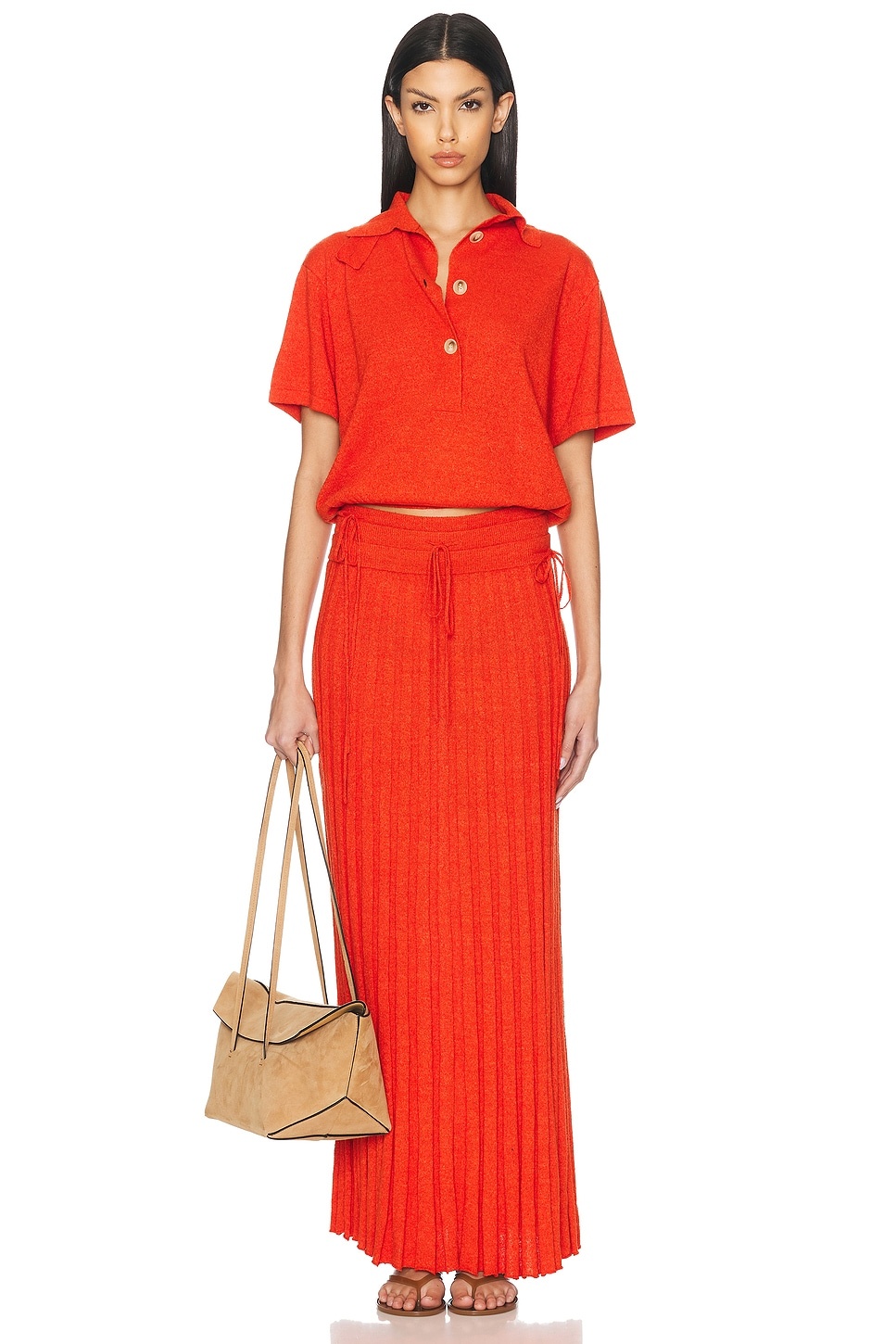 Straccio Knitted Polo Top - 4
