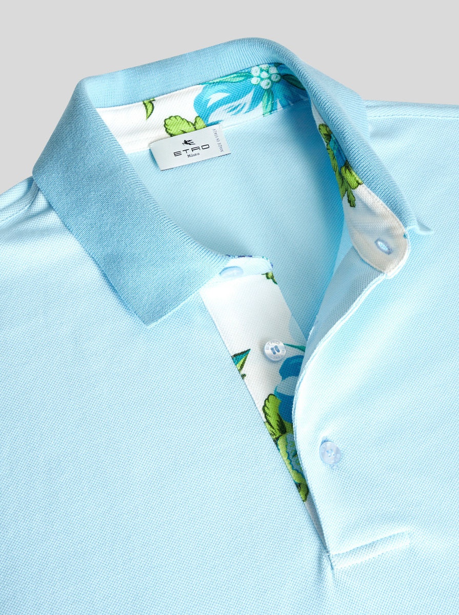 POLO SHIRT WITH EMBROIDERED PEGASO - 6