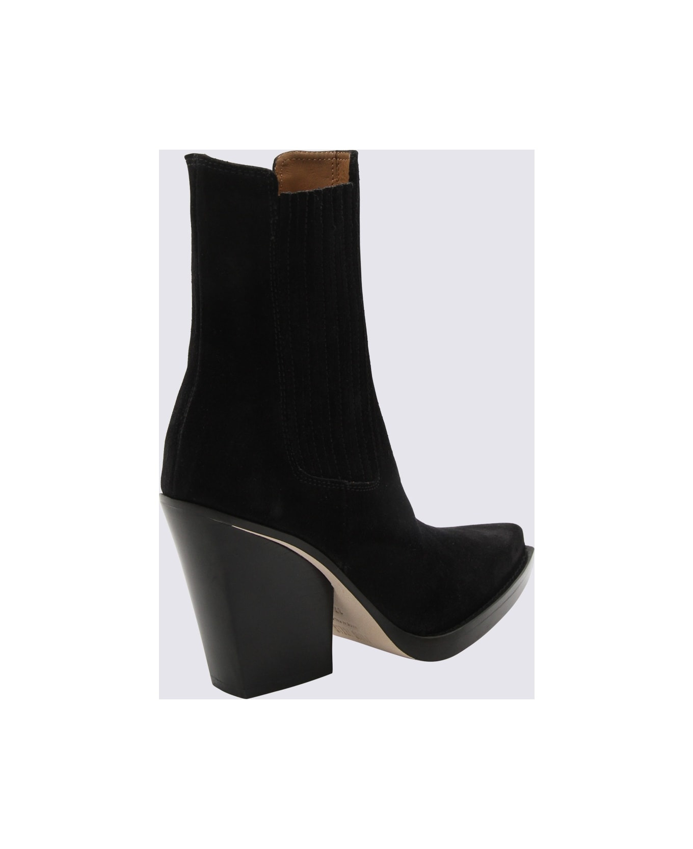 Black Leather Dallas Boots - 2