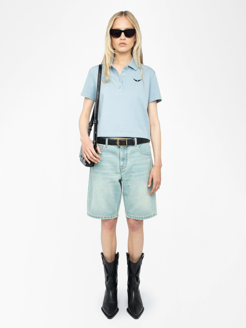 Zadig & Voltaire Mirta Cropped Polo Shirt outlook