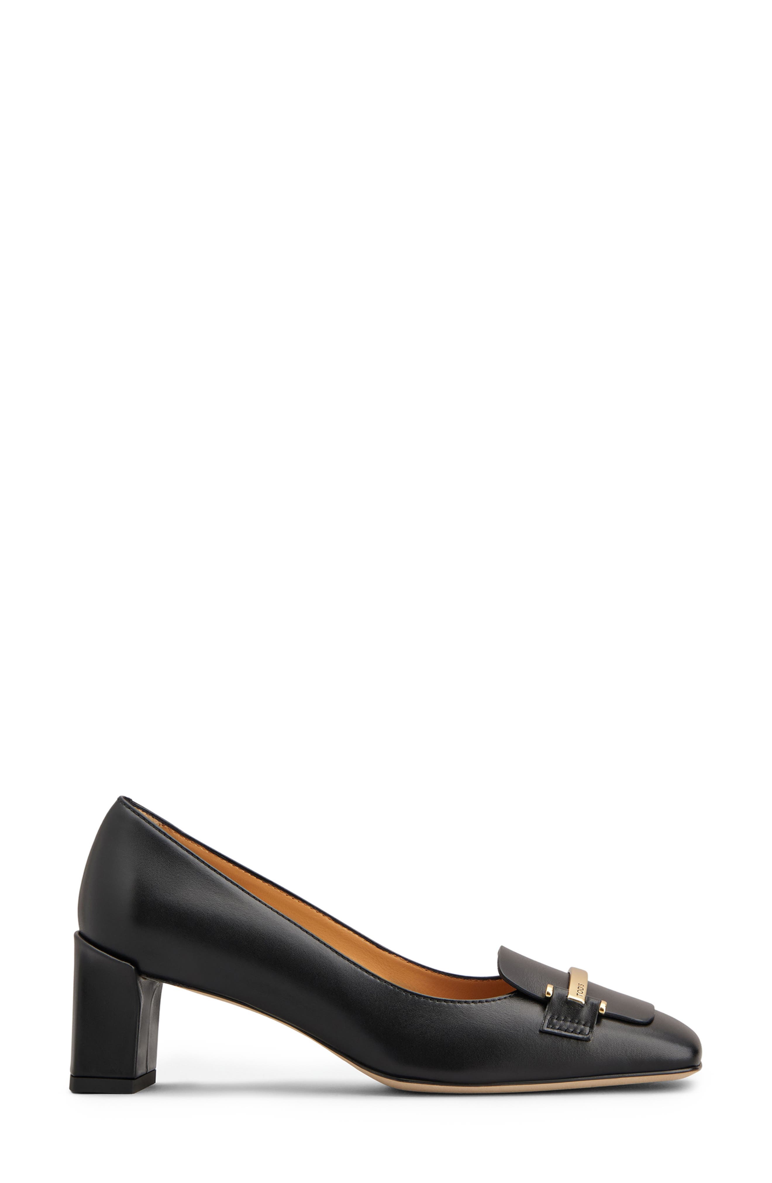 Tod's Barretta Block Heel Pump in Nero at Nordstrom - 2