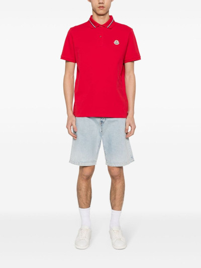 Moncler logo-patch polo shirt outlook