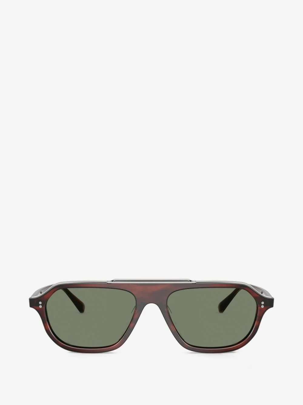 Estin tortoiseshell-effect pilot-frame sunglasses - 1