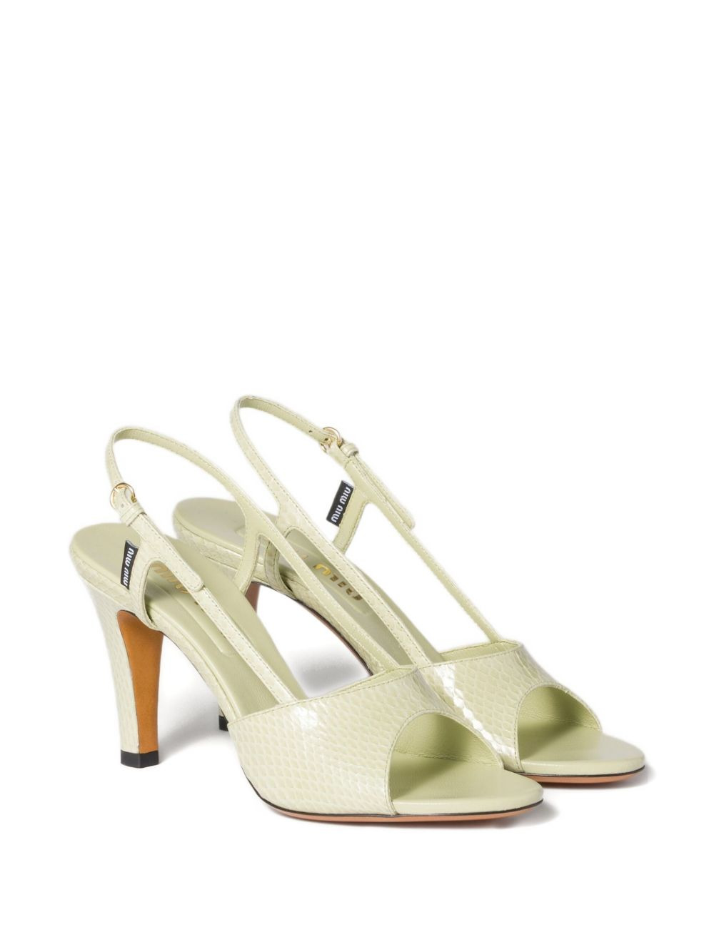 slingback leather sandals - 2