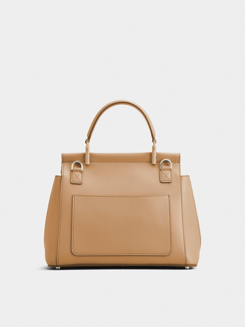 Viv' Cabas Foulard Lacquered Buckle Bag in Soft Leather 4