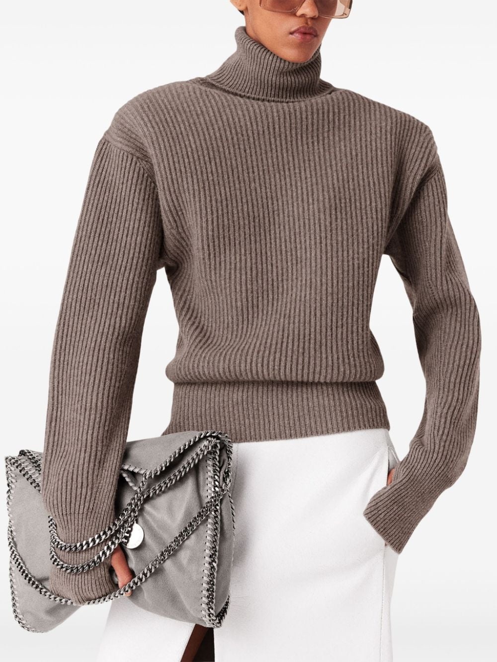 long-sleeve turtleneck jumper - 5