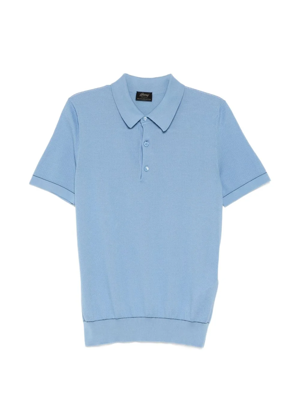 Sea Island piqué cotton polo shirt - 1