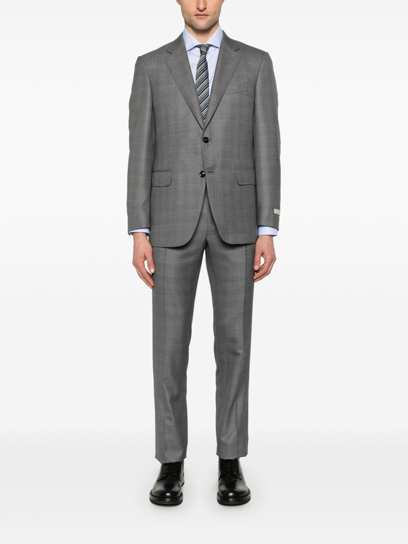 Canali check-pattern suit outlook