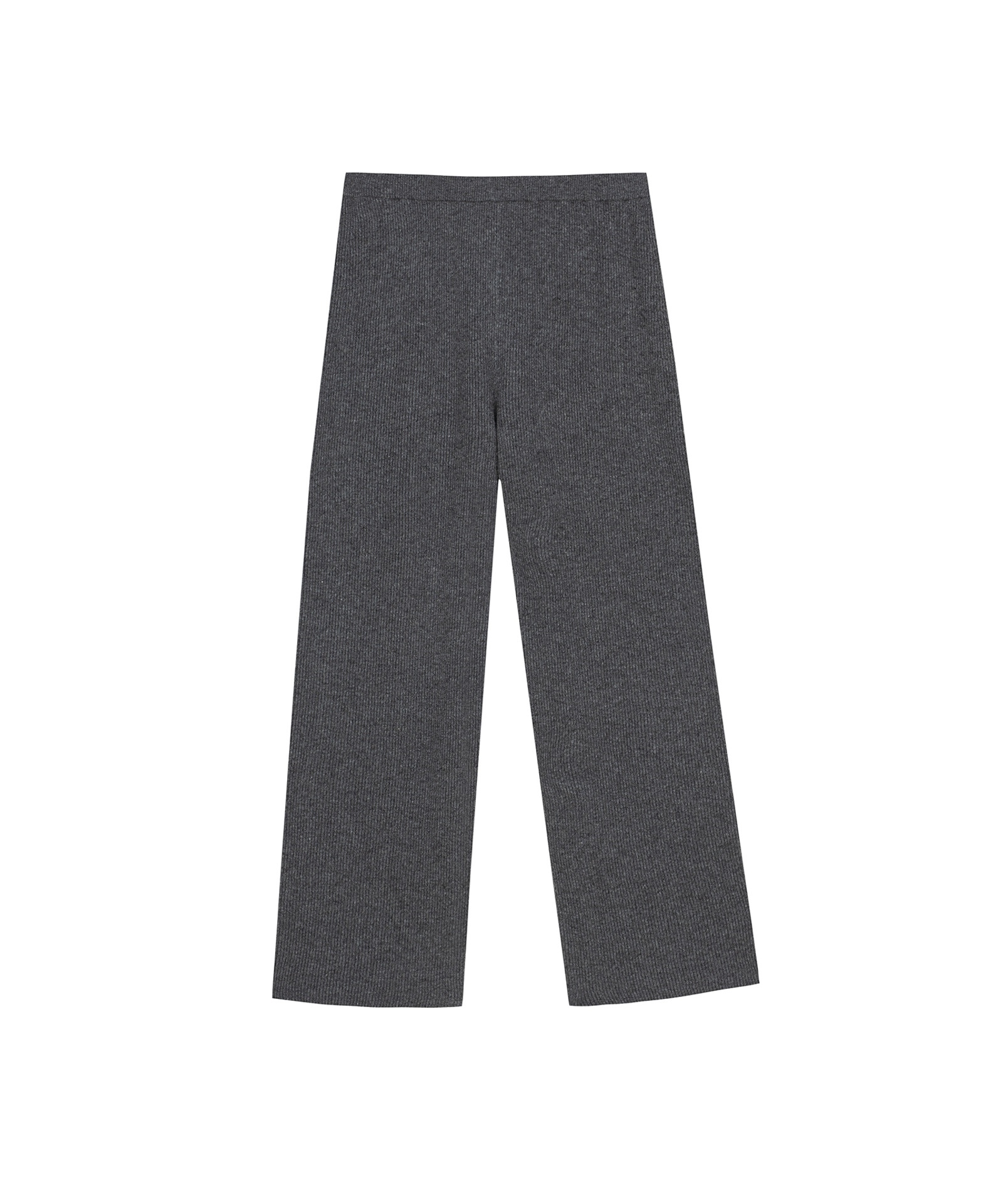 KEIRA - Ribbed-knit pants - Graphite - 1