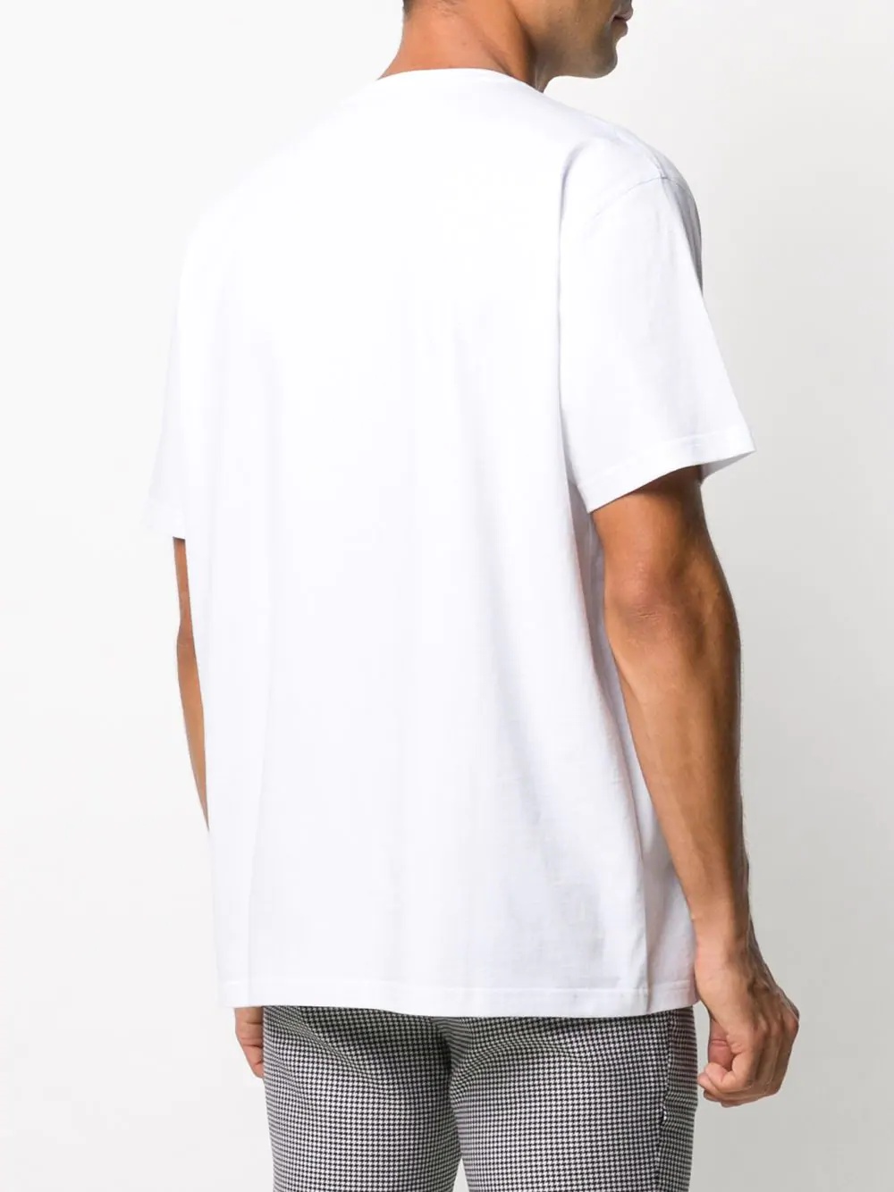 refracted oversized embroidered logo T-shirt - 4