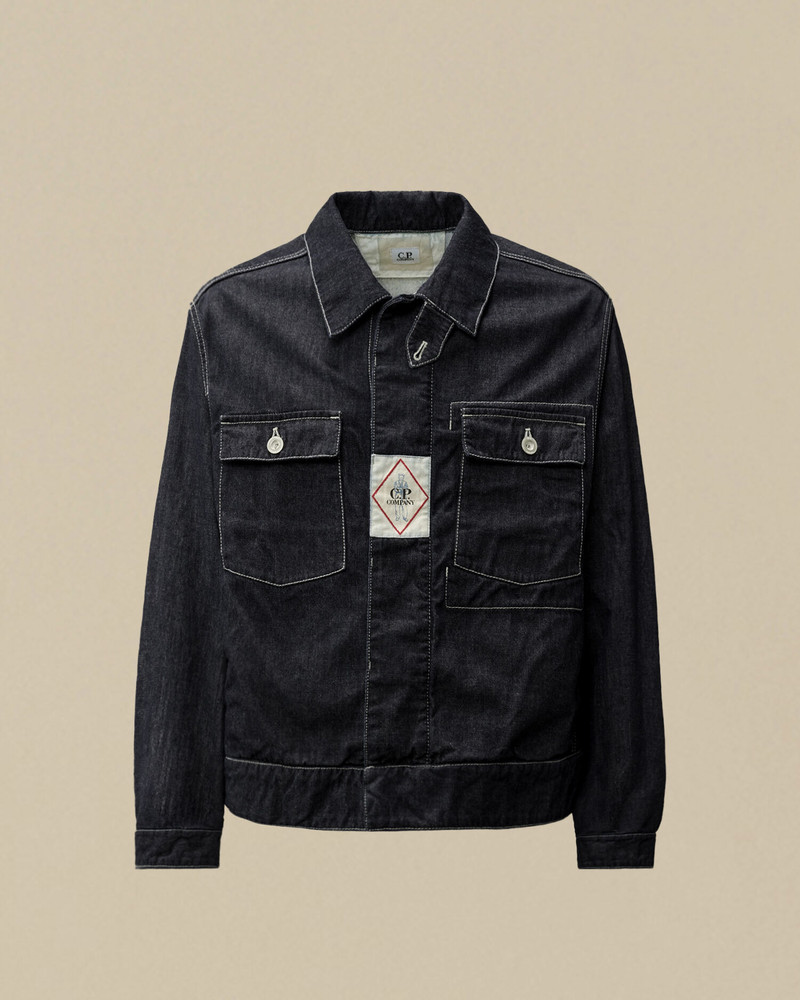 3/1 Hand Plated Denim Short Jacket 1
