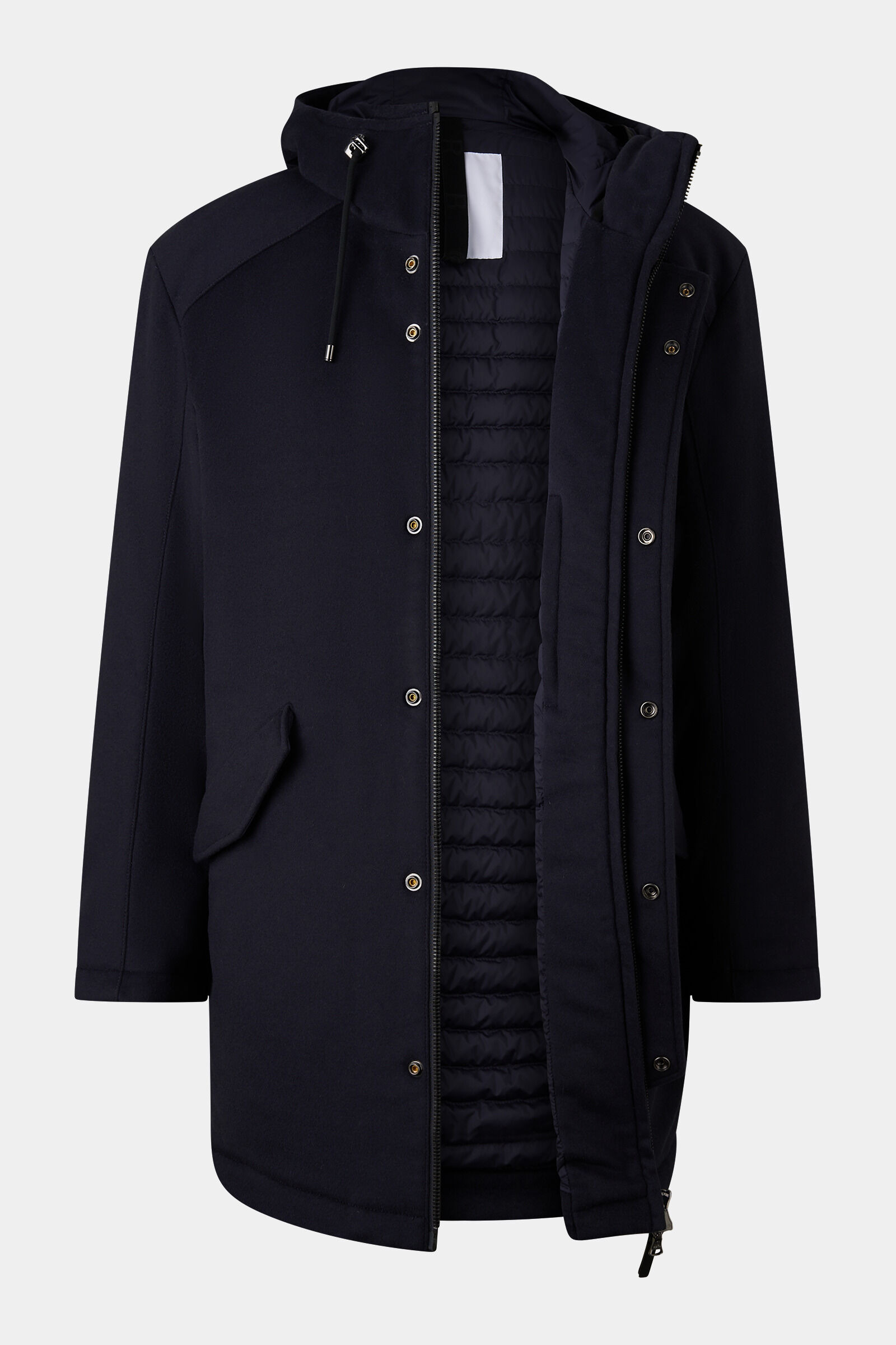 Perce down parka in Navy blue - 2