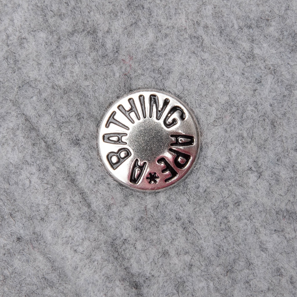 BAPE VARSITY JACKET - GREY - 5