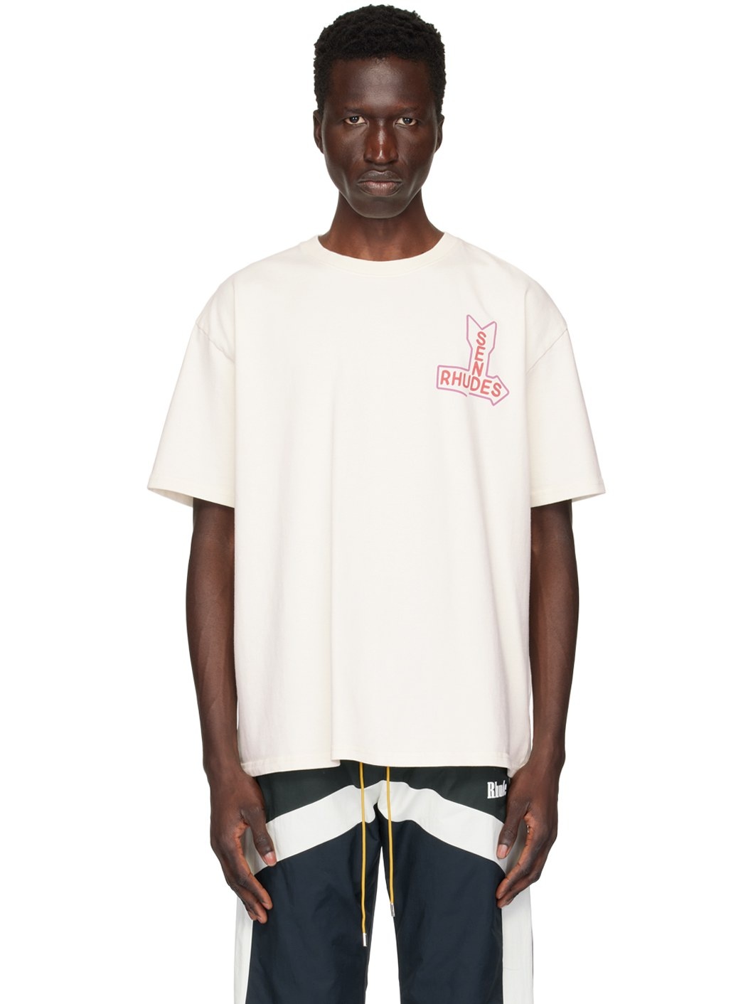 SSENSE Exclusive Off-White 'Send Rhudes' T-Shirt - 1