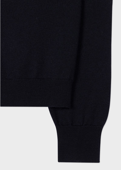 Paul Smith Black Merino Wool 'Signature Stripe' Cardigan outlook