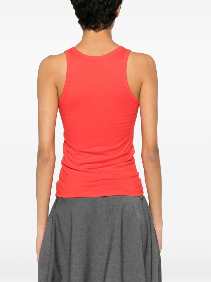 logo-embroidered tank top 4