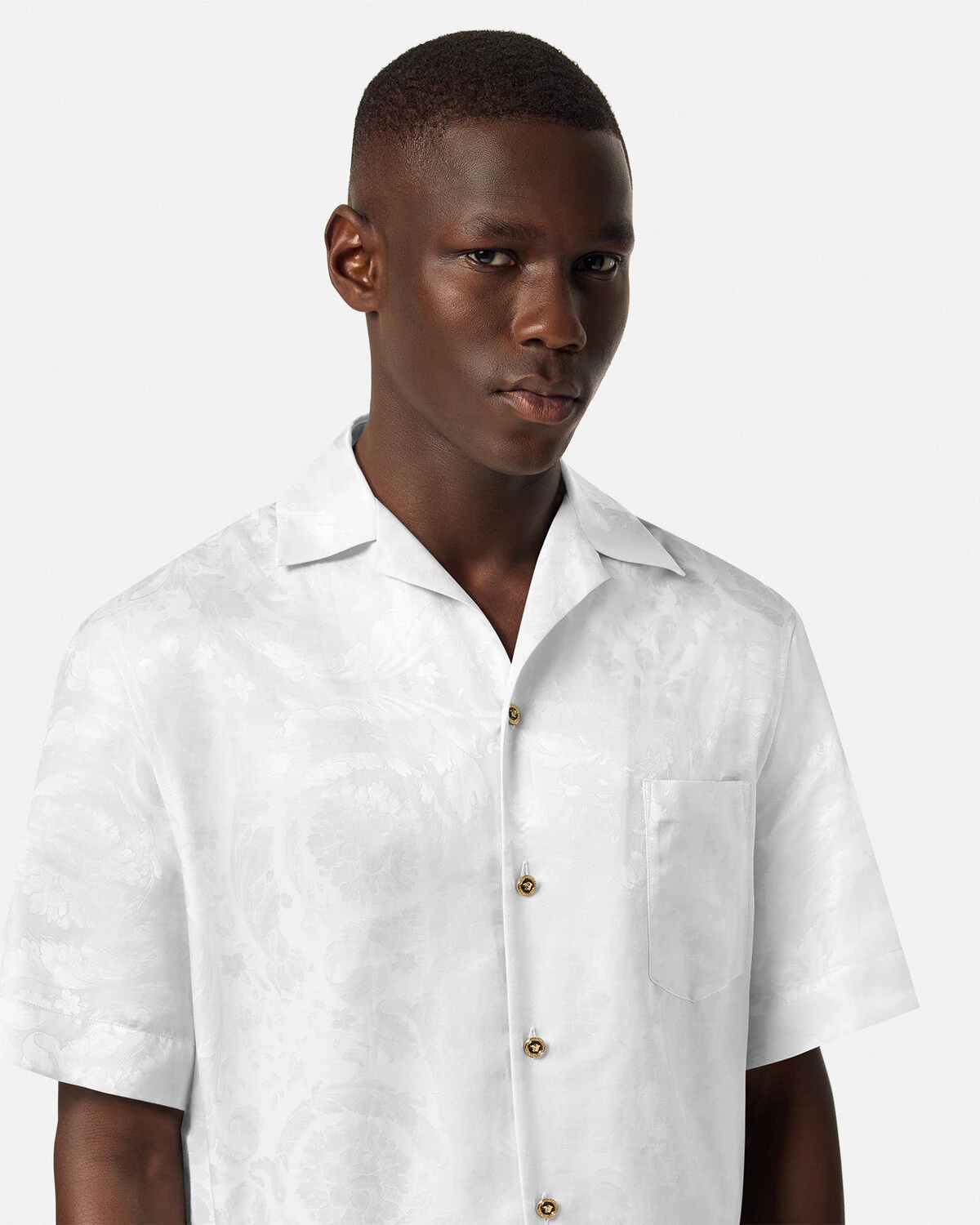 Barocco Jacquard Silk-Blend Shirt - 3